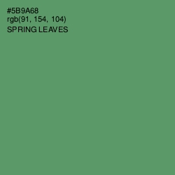 #5B9A68 - Spring Leaves Color Image